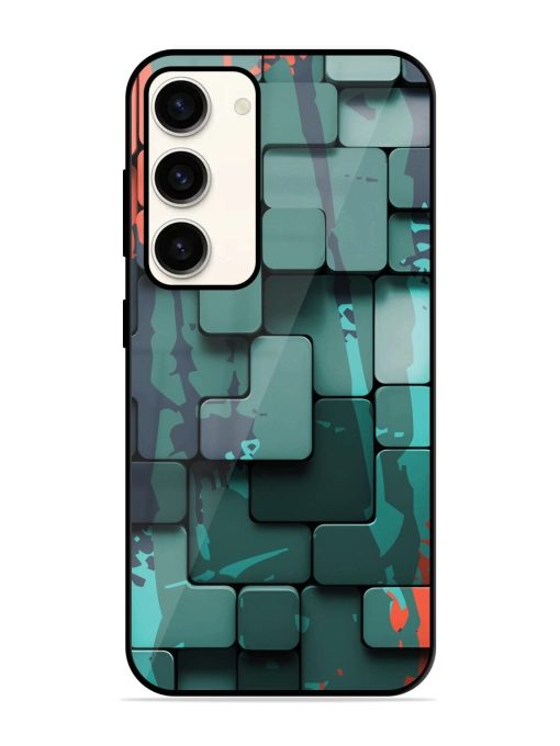 Abstract Geometric Mosaic Glossy Soft Edge Case for Samsung Galaxy S23 (5G) Chachhi