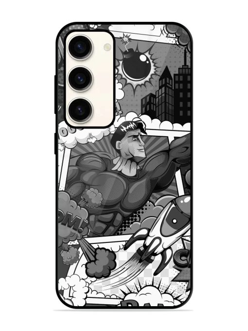 Comic Book Chaos Glossy Soft Edge Case for Samsung Galaxy S23 (5G) Chachhi