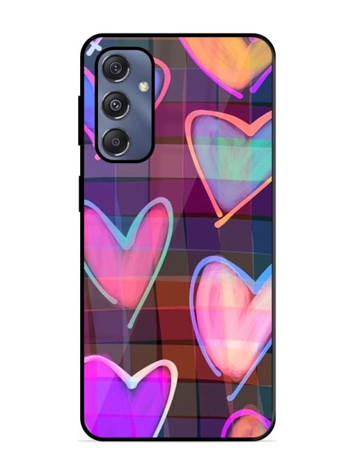 Neon Hearts Glossy Soft Edge Case for Samsung Galaxy S23 Fe (5G)