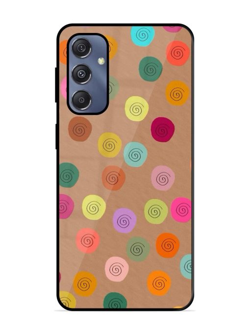 Swirly Dots On Kraft Glossy Soft Edge Case for Samsung Galaxy S23 Fe (5G)