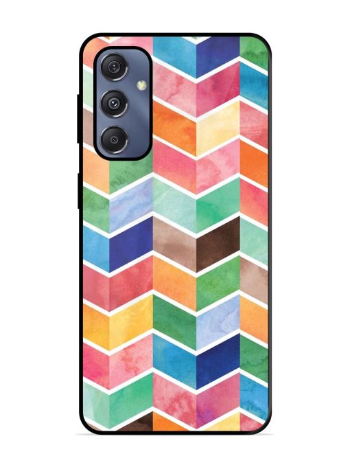 Watercolor Chevron Whimsy Glossy Soft Edge Case for Samsung Galaxy S23 Fe (5G) Chachhi