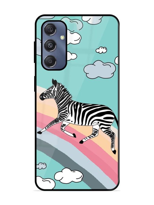 Zebra On A Rainbow Glossy Soft Edge Case for Samsung Galaxy S23 Fe (5G) Chachhi