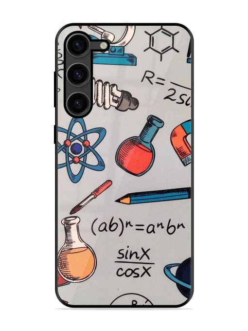 Science Doodle Glossy Soft Edge Case for Samsung Galaxy S23 Plus (5G) Chachhi