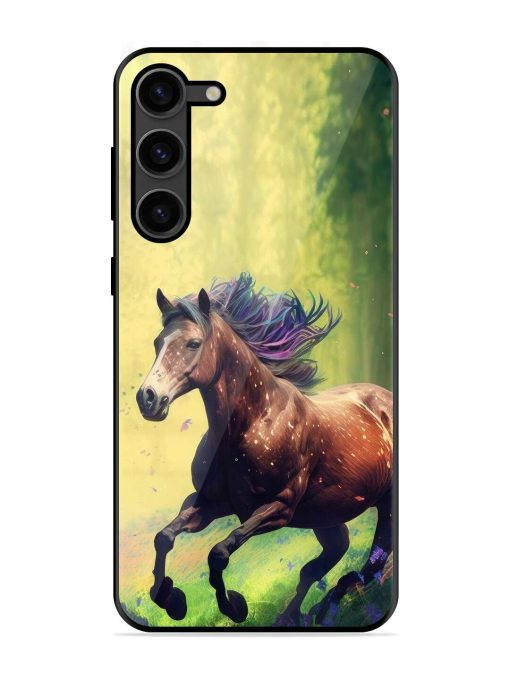 Enchanted Gallop Glossy Soft Edge Case for Samsung Galaxy S23 Plus (5G) Chachhi