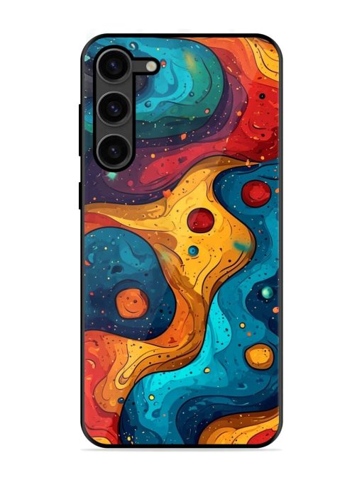 Cosmic Swirl Glossy Soft Edge Case for Samsung Galaxy S23 Plus (5G) Chachhi