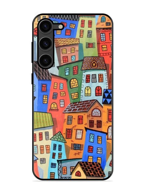 Rainbow House Glossy Soft Edge Case for Samsung Galaxy S23 Plus (5G) Chachhi