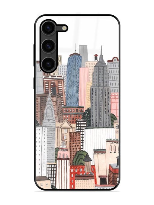 Cityscape Dreams Glossy Soft Edge Case for Samsung Galaxy S23 Plus (5G) Chachhi