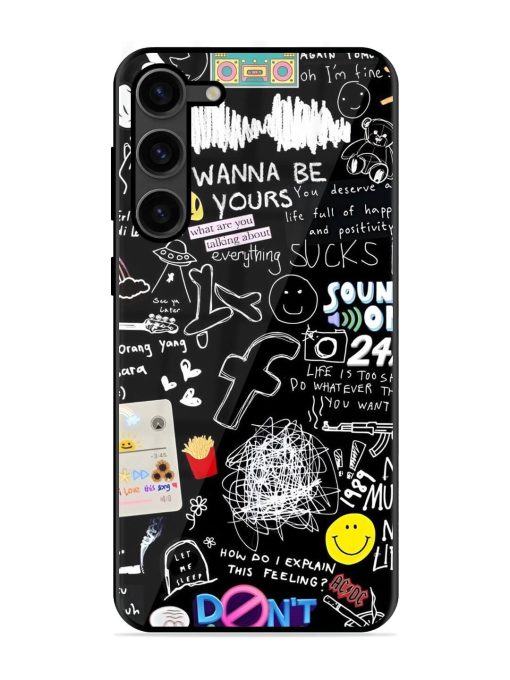 Doodle Diary Glossy Soft Edge Case for Samsung Galaxy S23 Plus (5G) Chachhi