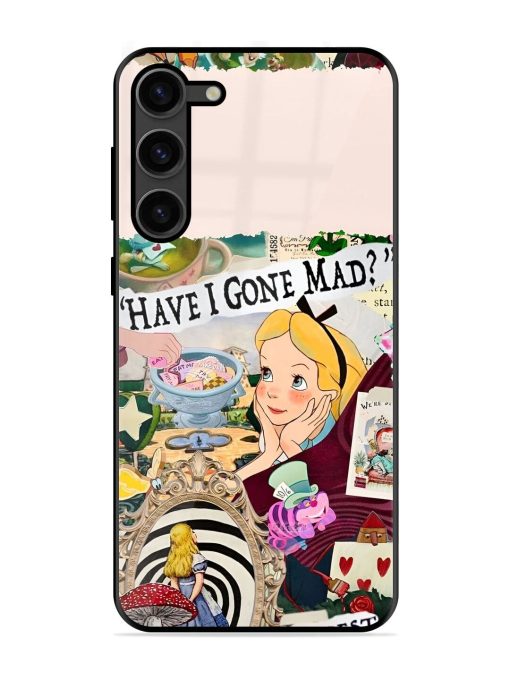 Mad Hatter'S Collage Glossy Soft Edge Case for Samsung Galaxy S23 Plus (5G) Chachhi