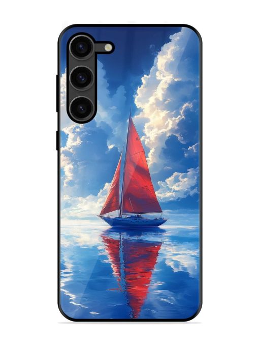 Crimson Sails Glossy Soft Edge Case for Samsung Galaxy S23 Plus (5G) Chachhi