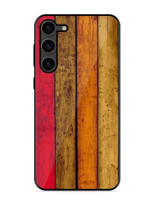 Colorful Woodgrain Glossy Soft Edge Case for Samsung Galaxy S23 Plus (5G) Chachhi