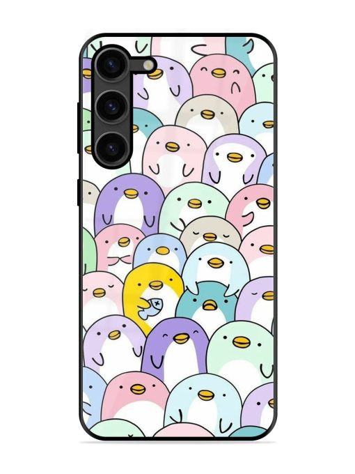 Penguin Party Glossy Soft Edge Case for Samsung Galaxy S23 Plus (5G) Chachhi