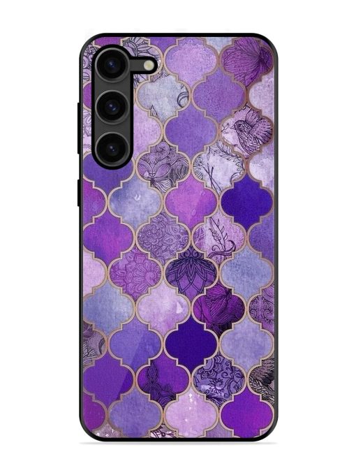 Purple Mosaic Magic Glossy Soft Edge Case for Samsung Galaxy S23 Plus (5G) Chachhi