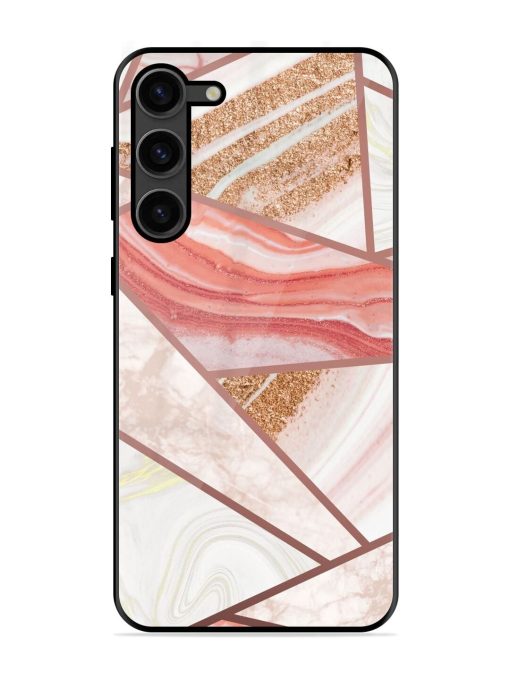 Rosy Mosaic Glossy Soft Edge Case for Samsung Galaxy S23 Plus (5G) Chachhi