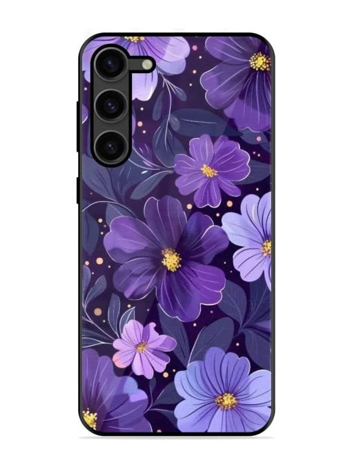 Purple Paradise Glossy Soft Edge Case for Samsung Galaxy S23 Plus (5G) Chachhi