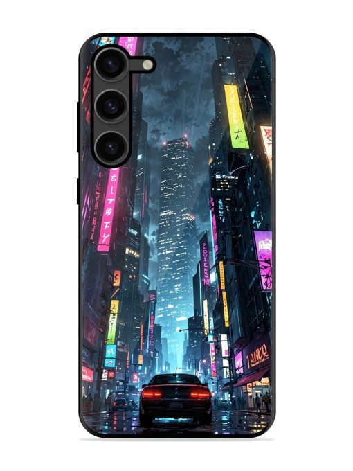 Neon Nightscape Glossy Soft Edge Case for Samsung Galaxy S23 Plus (5G) Chachhi