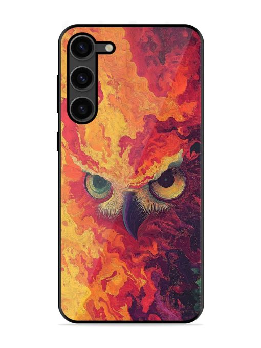 Fiery Owl Glossy Soft Edge Case for Samsung Galaxy S23 Plus (5G)