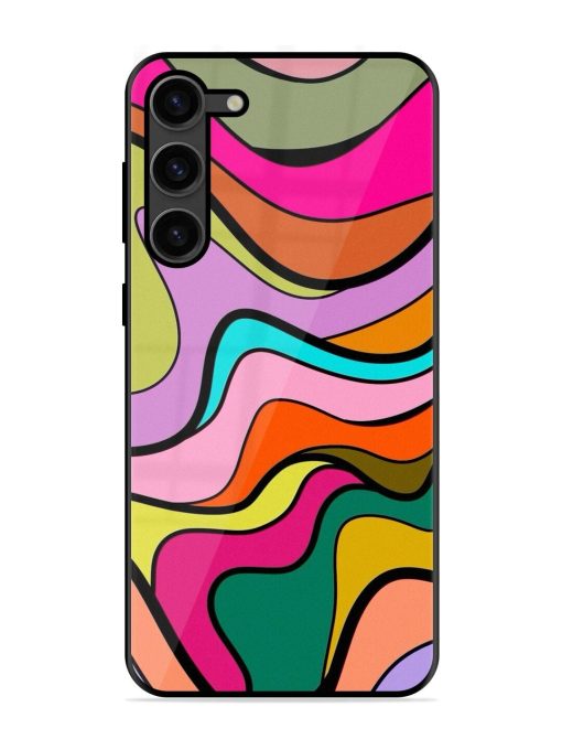 Wavy Wonder Glossy Soft Edge Case for Samsung Galaxy S23 Plus (5G) Chachhi