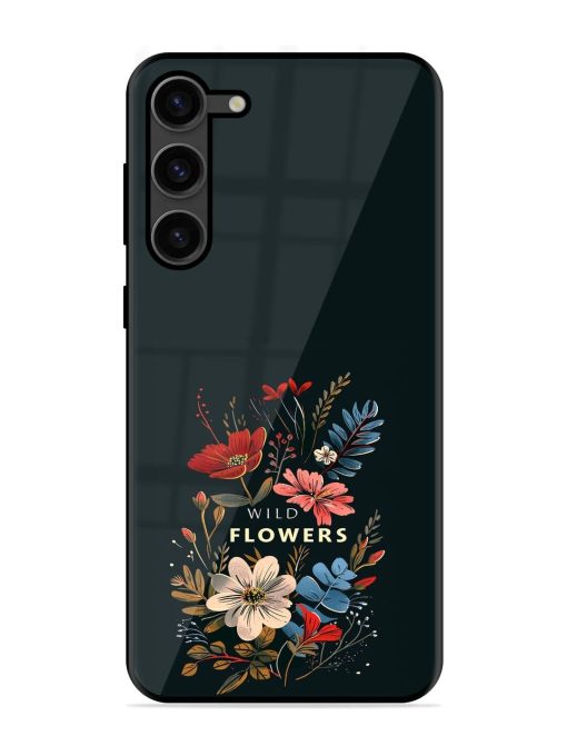 Dark Floral Glossy Soft Edge Case for Samsung Galaxy S23 Plus (5G) Chachhi