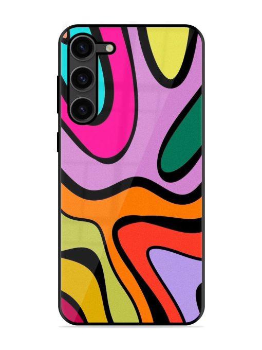 Groovy Swirls Glossy Soft Edge Case for Samsung Galaxy S23 Plus (5G) Chachhi