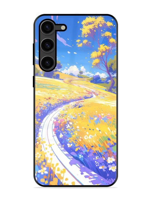 Vibrant Spring Meadow Glossy Soft Edge Case for Samsung Galaxy S23 Plus (5G) Chachhi