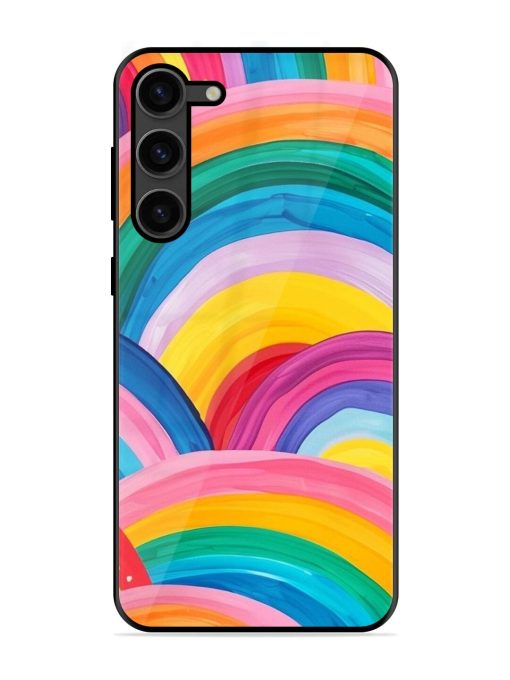 Rainbow Cascade Glossy Soft Edge Case for Samsung Galaxy S23 Plus (5G) Chachhi