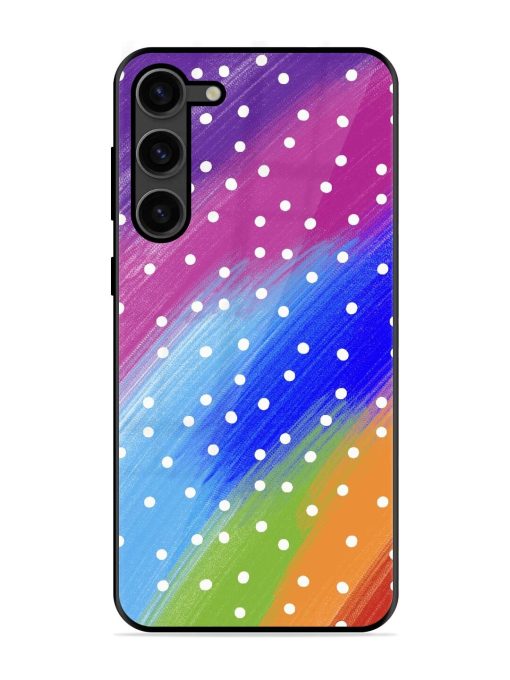 Rainbow Polka Dot Dream Glossy Soft Edge Case for Samsung Galaxy S23 Plus (5G)