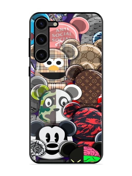 Streetwear Bearbrick Extravaganza Glossy Soft Edge Case for Samsung Galaxy S23 Plus (5G)