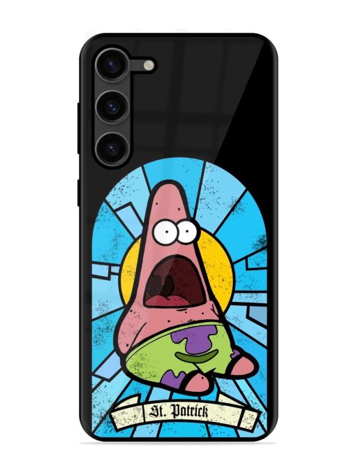 St. Patrick'S Day Stained Glass Patrick Star Glossy Soft Edge Case for Samsung Galaxy S23 Plus (5G) Chachhi