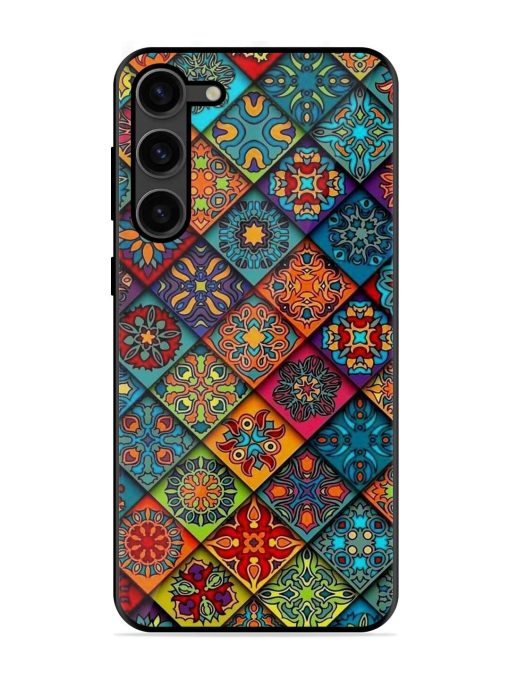 Patchwork Mandala Mosaic Glossy Soft Edge Case for Samsung Galaxy S23 Plus (5G) Chachhi