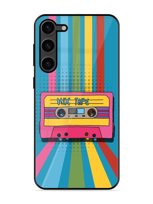 Retro Cassette Tapes Glossy Soft Edge Case for Samsung Galaxy S23 Plus (5G)