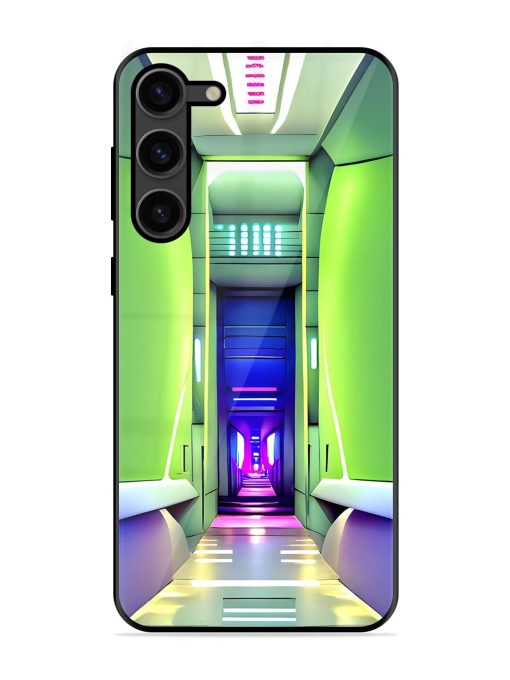 Neon Corridor Glossy Soft Edge Case for Samsung Galaxy S23 Plus (5G) Chachhi