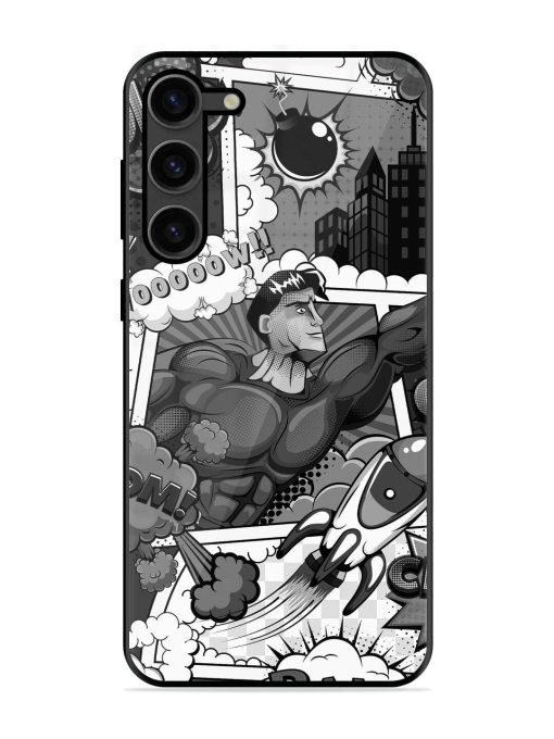 Comic Book Chaos Glossy Soft Edge Case for Samsung Galaxy S23 Plus (5G) Chachhi