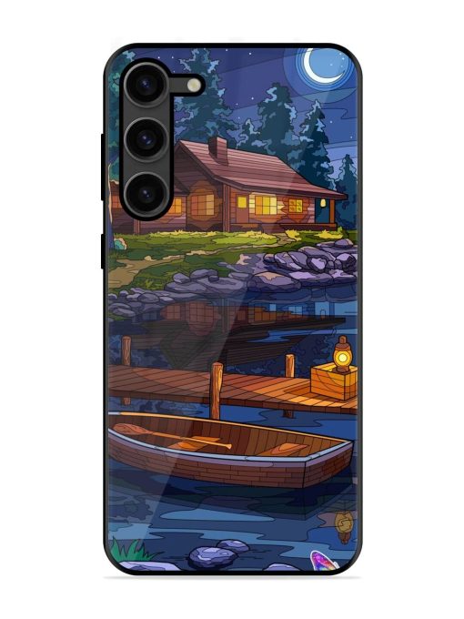 Moonlit Serenity Glossy Soft Edge Case for Samsung Galaxy S23 Plus (5G) Chachhi