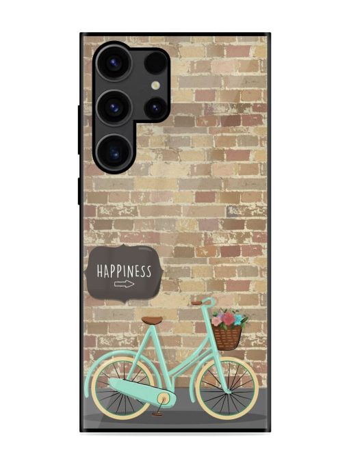 Pedaling Towards Happiness Glossy Soft Edge Case for Samsung Galaxy S23 Ultra Chachhi