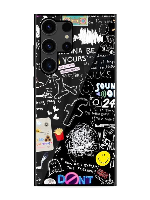 Doodle Diary Glossy Soft Edge Case for Samsung Galaxy S23 Ultra Chachhi