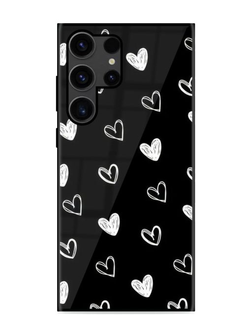 Scattered Hearts Glossy Soft Edge Case for Samsung Galaxy S23 Ultra Chachhi