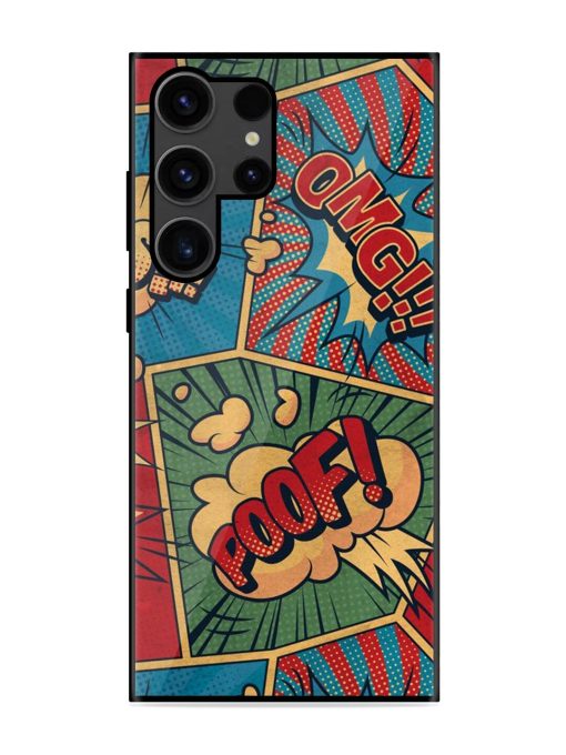 Comic Book Chaos Glossy Soft Edge Case for Samsung Galaxy S23 Ultra Chachhi