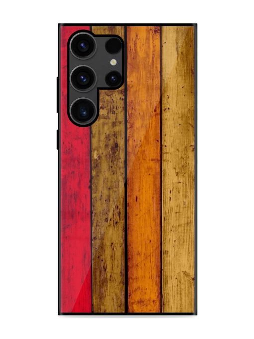 Colorful Woodgrain Glossy Soft Edge Case for Samsung Galaxy S23 Ultra Chachhi