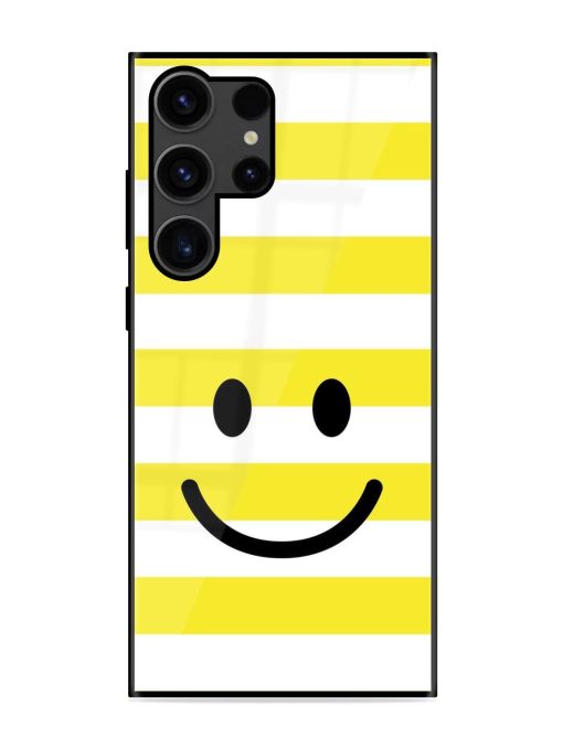 Smiling Stripes Glossy Soft Edge Case for Samsung Galaxy S23 Ultra Chachhi