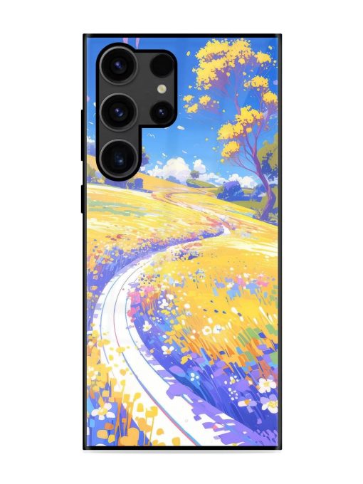 Vibrant Spring Meadow Glossy Soft Edge Case for Samsung Galaxy S23 Ultra Chachhi