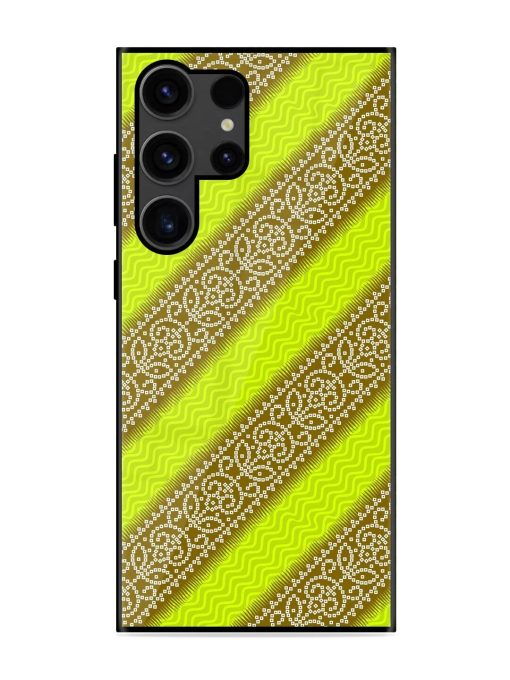 Golden Bandana Bliss Glossy Soft Edge Case for Samsung Galaxy S23 Ultra Chachhi