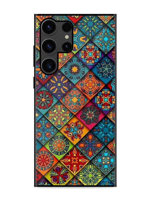 Patchwork Mandala Mosaic Glossy Soft Edge Case for Samsung Galaxy S23 Ultra Chachhi