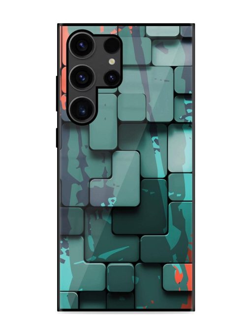 Abstract Geometric Mosaic Glossy Soft Edge Case for Samsung Galaxy S23 Ultra Chachhi