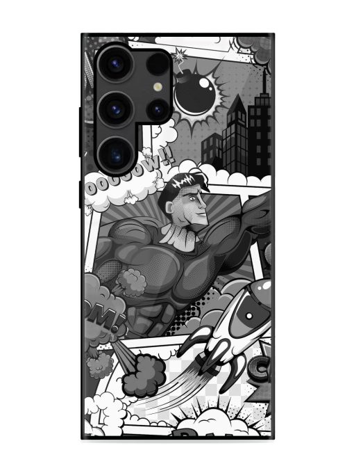 Comic Book Chaos Glossy Soft Edge Case for Samsung Galaxy S23 Ultra Chachhi