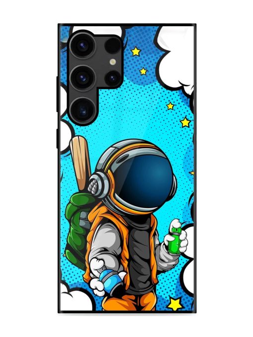 Space Graffiti Artist Glossy Soft Edge Case for Samsung Galaxy S23 Ultra Chachhi