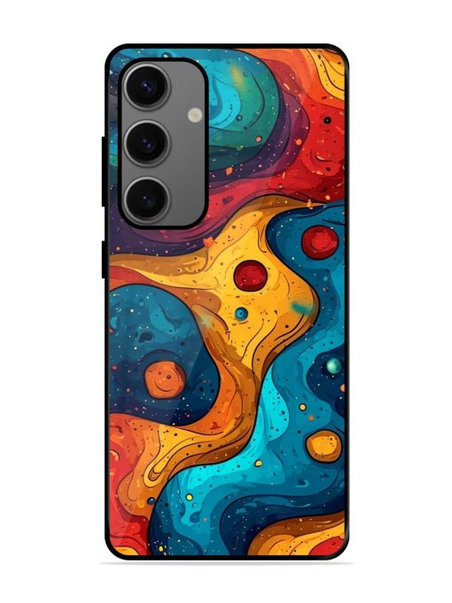 Cosmic Swirl Glossy Soft Edge Case for Samsung Galaxy S24 (5G) Chachhi