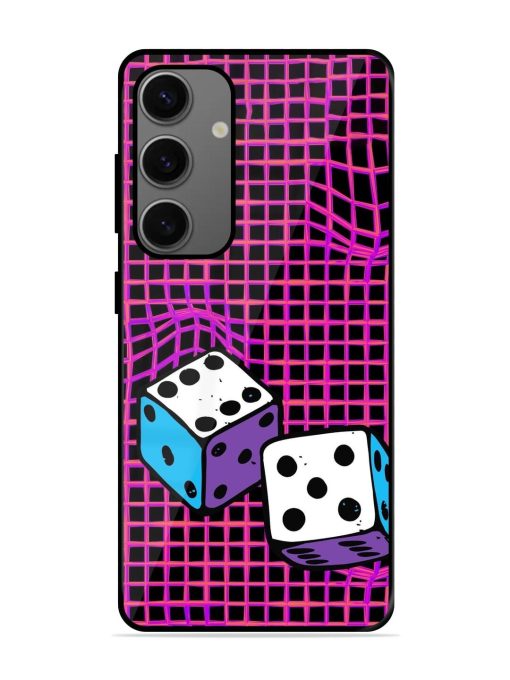 Glitched Dice Glossy Soft Edge Case for Samsung Galaxy S24 (5G) Chachhi