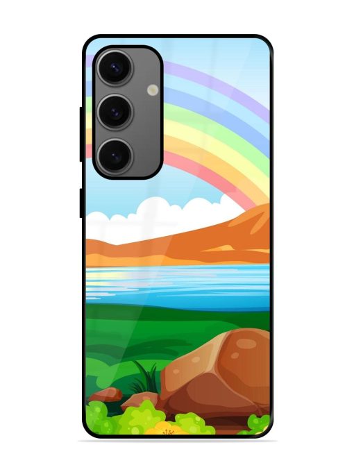 Rainbow Over The Lake Glossy Soft Edge Case for Samsung Galaxy S24 (5G) Chachhi