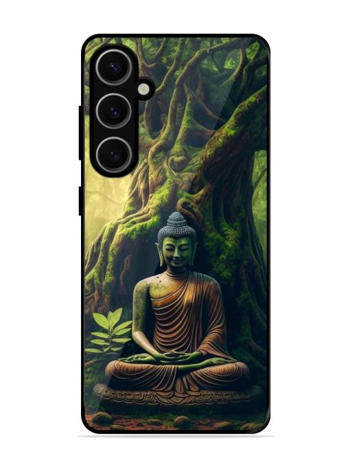 Green Buddha Art Glossy Soft Edge Case for Samsung Galaxy S24 Plus (5G) Chachhi